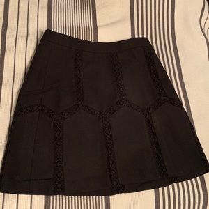 NEW NWT Banana Republic Skirt sz 0 Chevron Lace